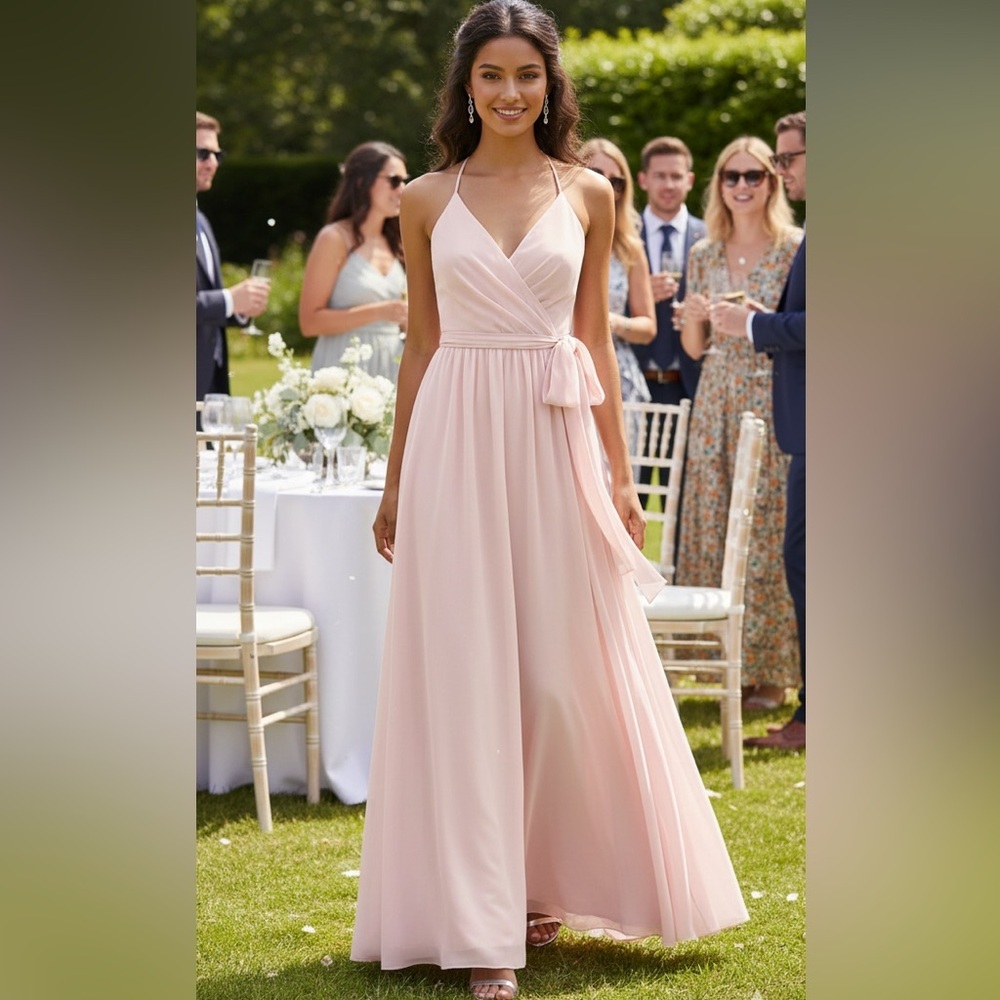 Ceremony by Joanna August | BHLDN Tiny Dancer Halter Wrap Dress